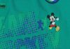 Vállfás oviszsák focis Mickey egér mintával