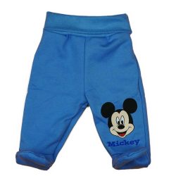   Belül bolyhos pamut kisfiú baba nadrág Mickey egér mintával