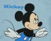 Rövid ujjú baba body Mickey egér mintával kék