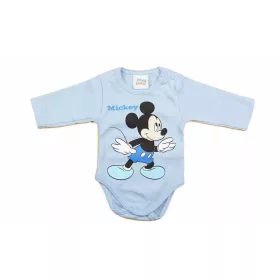 AB Hosszú ujjú pamut body - Kék - Mickey egér (62)