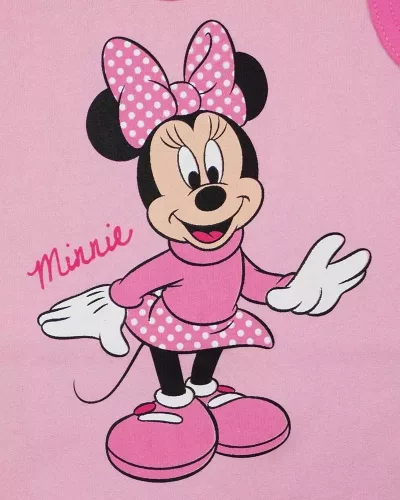 ABR Belül bolyhos ujjatlan pamut rugi - Rózsaszín - Minnie egér (62)