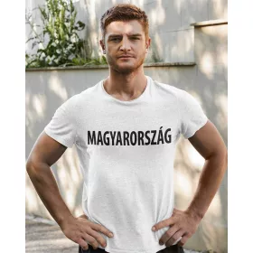 Rövid ujjú férfi póló Foci EB Magyarország