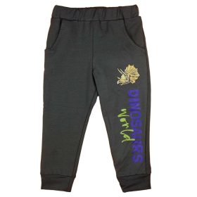 Pamut fiú szabadidő nadrág dinós mintával