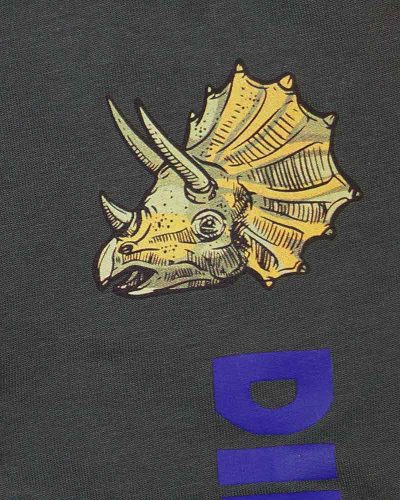 Pamut fiú szabadidő nadrág dinós mintával