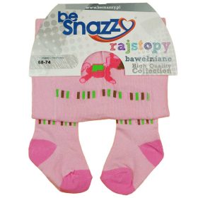   ABR Mintás baba harisnyanadrág - Rózsaszín - Lovacska (68-74)