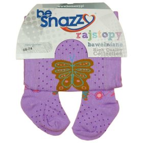 ABR Mintás baba harisnyanadrág - Lila - Lepke (68-74)