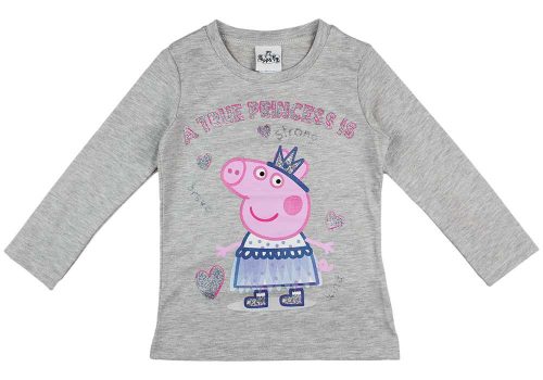 Hosszú ujjú kislány póló Peppa malac mintával