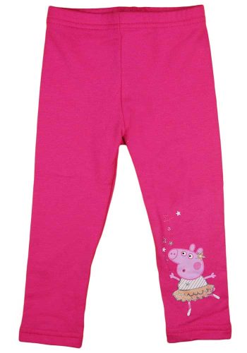 Belül bolyhos kislány leggings Peppa malac mintával