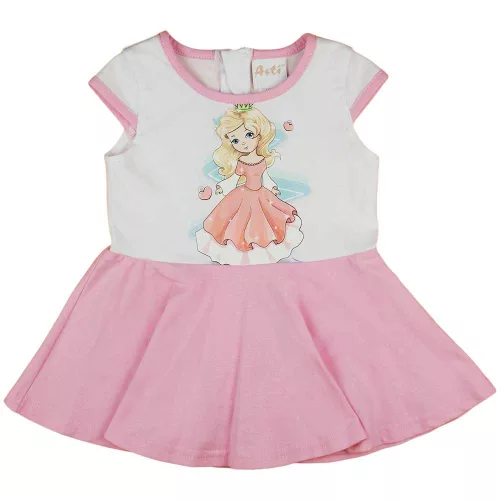 Ujjatlan kislány pamut ruha hercegnős mintával