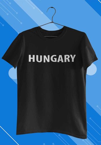 Rövid ujjú gyerek póló Hungary felirattal