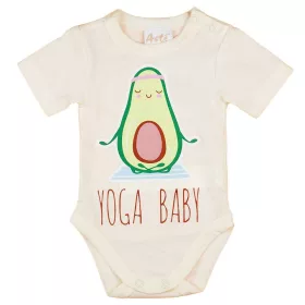 Rövid ujjú baba body avokádós mintával