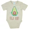 Rövid ujjú baba body avokádós mintával