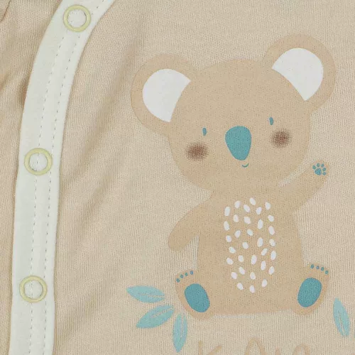 Rövid ujjú baba body koalás mintával