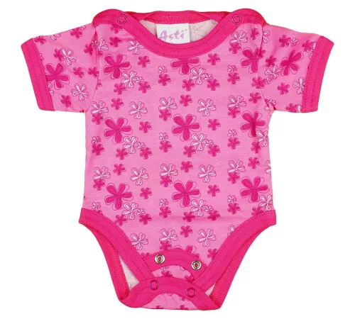 Rövid ujjú dupla patentos baba body