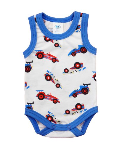 Ujjatlan mintás nyári baba body