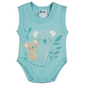 ABR Ujjatlan pamut body - Türkiz - Koala (56)