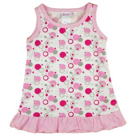 Ujjatlan mintás vékony pamut kislány ruha