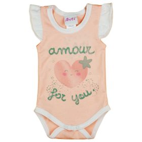 Ujjatlan baba body szívecskés mintával