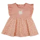 Ujjatlan fodros vállú kislány ruha macis mintával