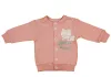 Kislány baba kocsikabát kiscicás mintával