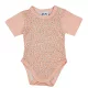 Rövid ujjú mintás kislány baba body