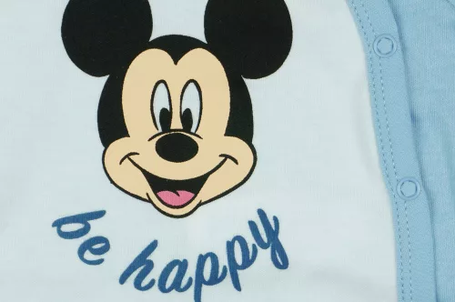 ABR Hosszú ujjú pamut rugi - Kék - Mickey egér (68)