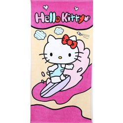 Hello Kitty mintás pamut strandtörölköző