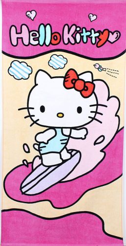Hello Kitty mintás pamut strandtörölköző