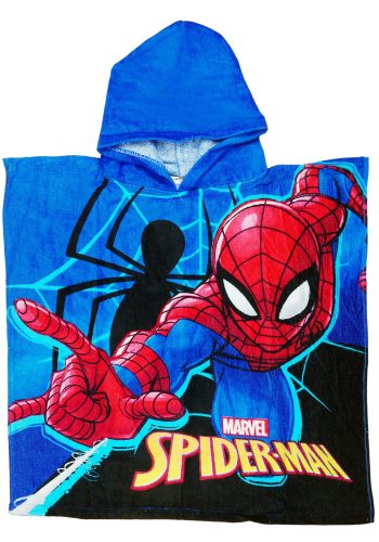 Disney Spider-Man/ Pókember  mintás kapucnis fürdőponcsó