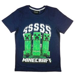 Rövid ujjú fiú póló Minecraft mintával