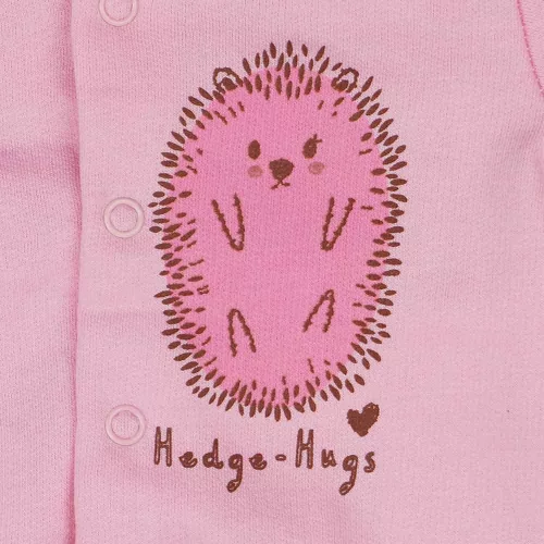 Belül bolyhos kislány baba kocsikabát sünis mintával