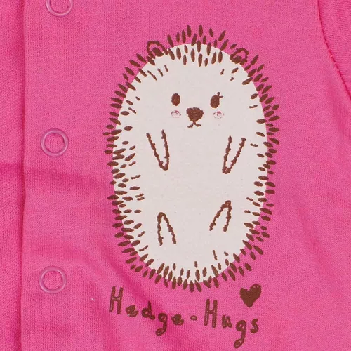 Belül bolyhos kislány baba kocsikabát sünis mintával