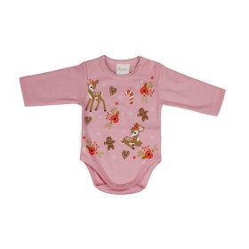 Hosszú ujjú baba body karácsonyi mintával
