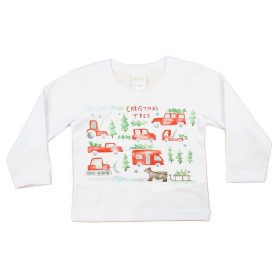 Hosszú ujjú fiú póló karácsonyi mintával