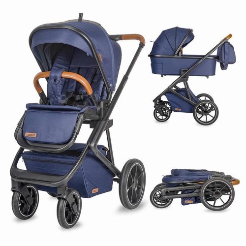 Coccolle Nessia 3in1 multifunkciós babakocsi + Isofix bázistalp - Navy blue