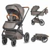 Coccolle Nessia 3in1 multifunkciós babakocsi + Isofix bázistalp - Anthracite