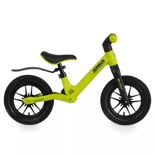Byox Nimbus futóbicikli fújható, világító kerekekkel (12") - Zöld