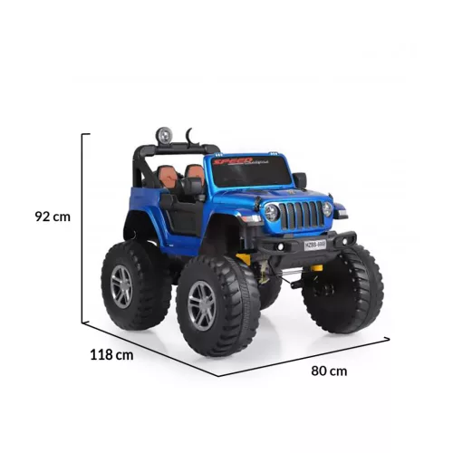 Moni BO Fuego elektromos autó/Jeep - Metál kék