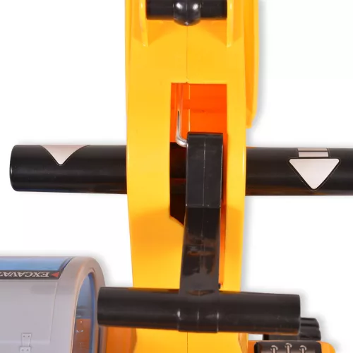 Moni Toys Excavator ráülős kanalas munkagép sisakkal - Sárga
