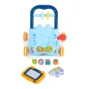 Moni Toys Music Walker interaktív, elefántos, műanyag járássegítő - Kék