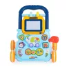 Moni Toys Music Walker interaktív, elefántos, műanyag járássegítő - Kék