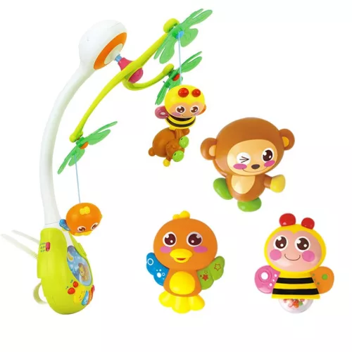 Hola Zenélő forgó szimulátor rágókával, lágy fénnyel