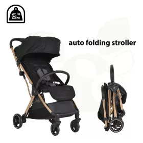   Cangaroo Easy Fold sport babakocsi - Limited Arany váz - Fekete