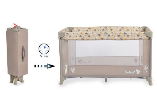 Moni Safari egyszintes utazóágy - Bézs