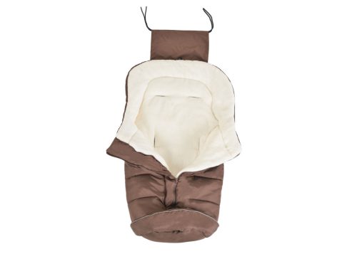 Cangaroo Fluffy Deluxe  bundazsák, lábán erősített - Barna