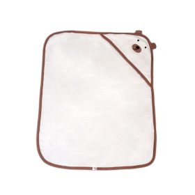   Cangaroo Baloo pamut frottír maci füles, kapucnis törölköző (70x90 cm) - Ekrü