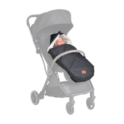 Cangaroo Luxe babakocsi lábzsák 80x42 cm - Fekete