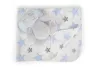 Cangaroo Ajándékdobozos plüss takaró (90x75 cm) - Plüss elefánt játékkal - Kék csillagok