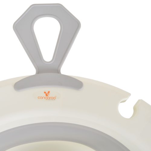 Cangaroo Terra Összecsukható babakád, digitális vízhőmérővel - Szürke