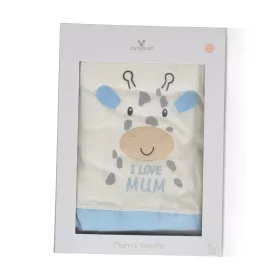   Cangaroo I Love Mum Zsiráfos pamut takaró (90x100 cm) - Kék